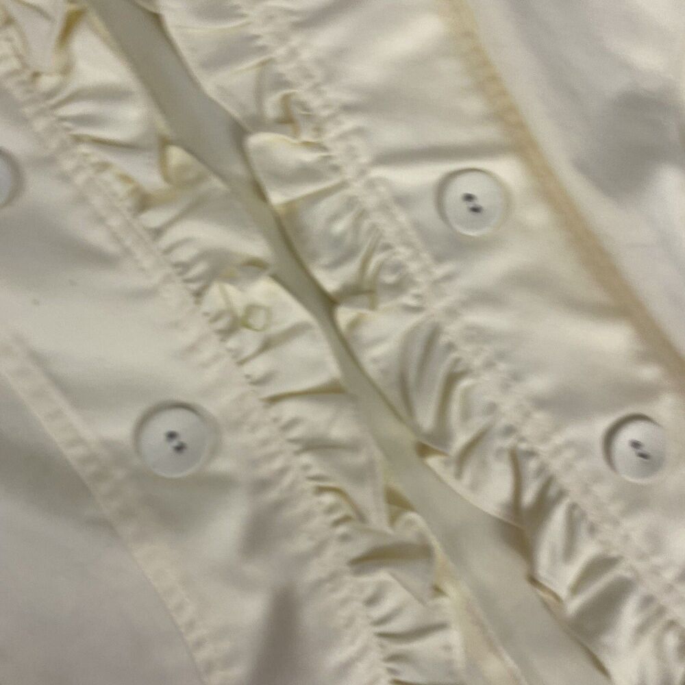 John Paul Richard Blazer Womens XL Ruffle Open Face Jacket Work Cottage Feminine - Picture 5 of 15
